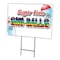 Signmission Sno-balls Sugar Free Yard Sign & Stake outdoor plastic coroplast window, C-1824 Sno-Balls Sugar Free C-1824 Sno-Balls Sugar Free - alternate 1